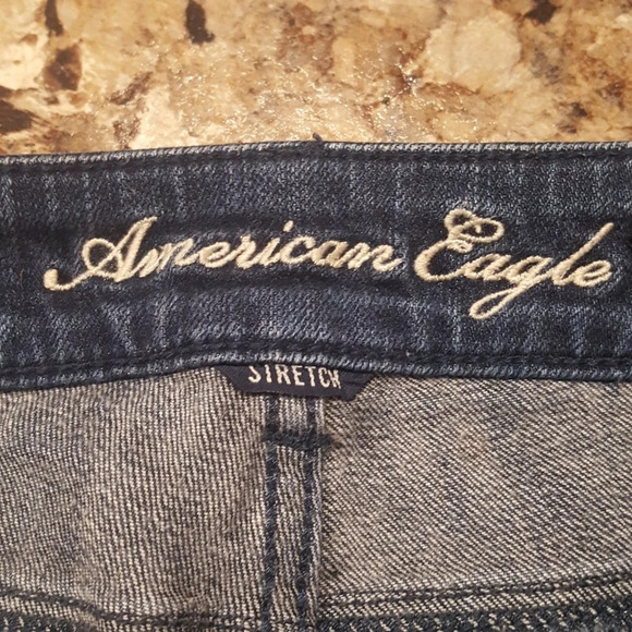 American Eagle Stretch Cut-off Frayed Jean Shorts - Picture 6 of 8